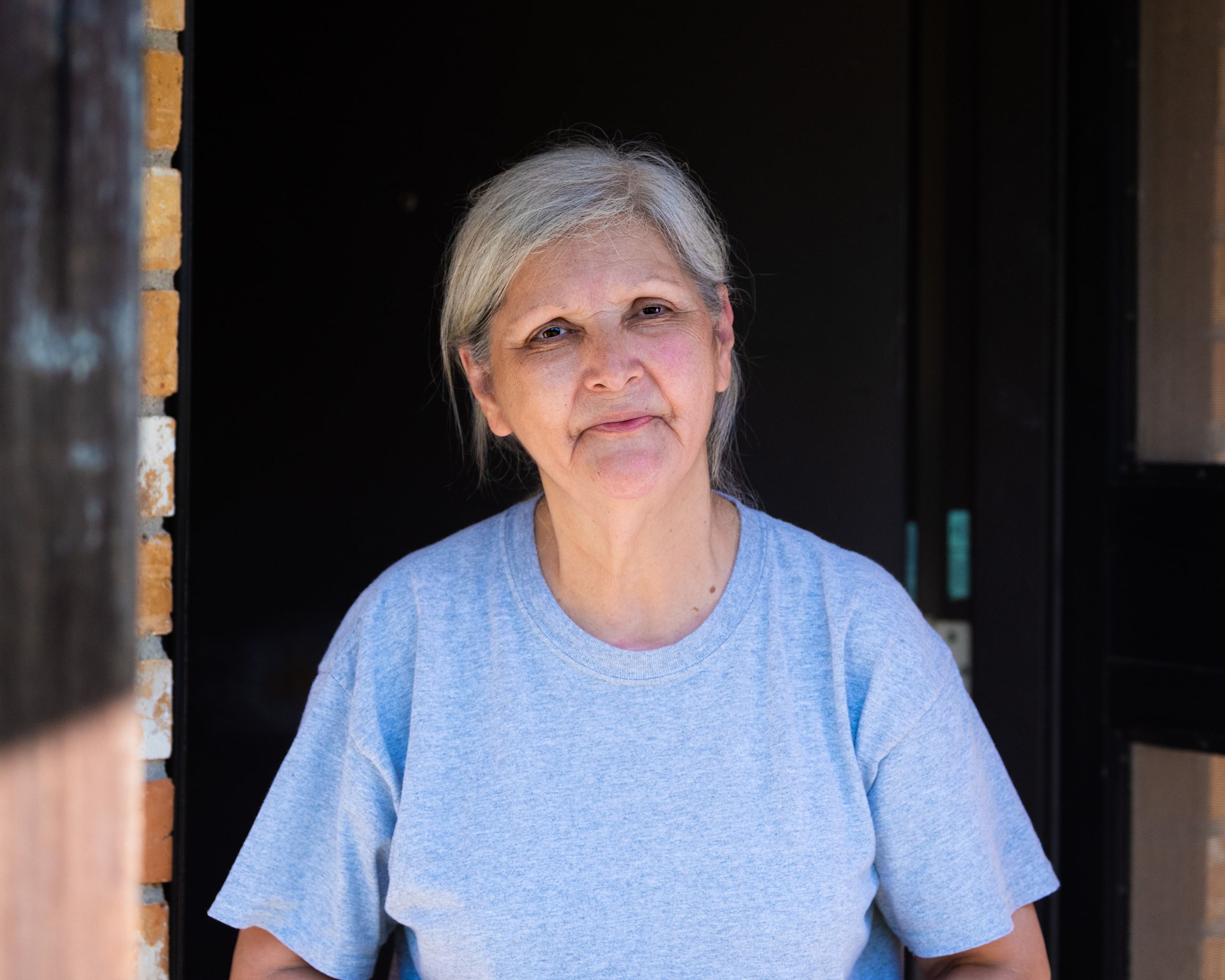 M.O.W. participant at door for drop off service