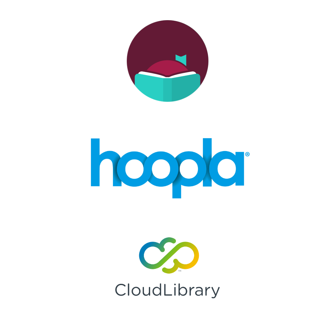 Libby, Hoopla and Cloud Library Logos