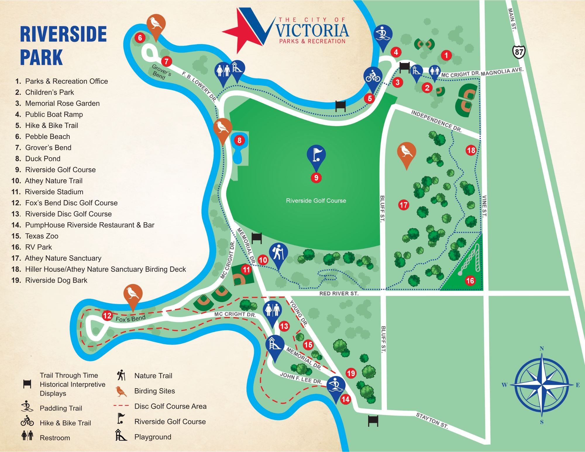 Riverside Park Map