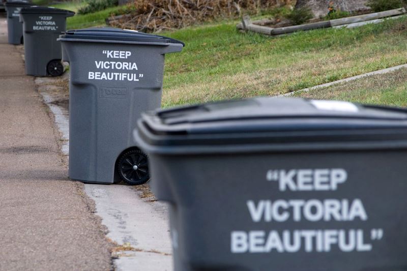 trash cans