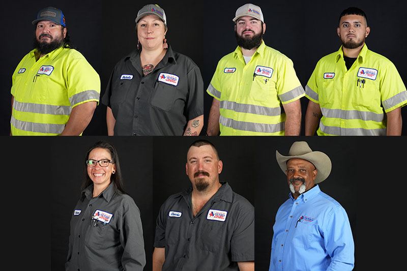 Seven portrait headshots