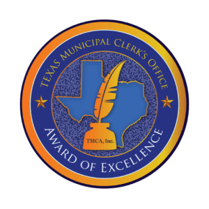 Texas Municipal Clerks Office Award of Excellence