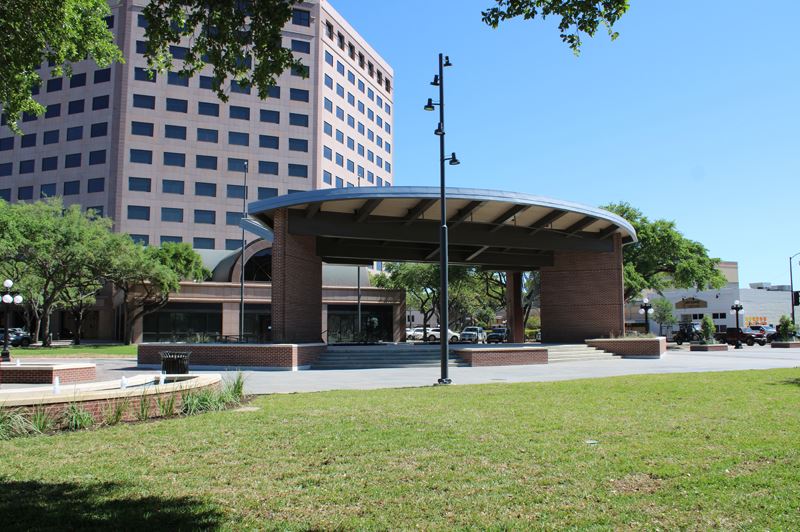 De Leon Plaza performance pavilion
