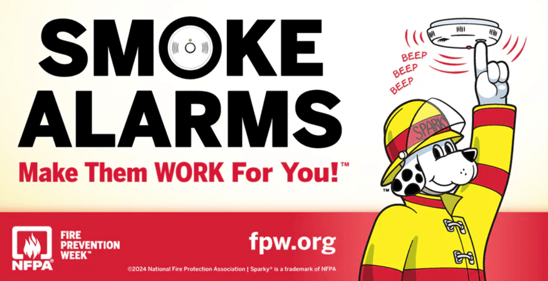 Smoke Alarms Make them Work for You, Fire Prevention Week, fpw.org